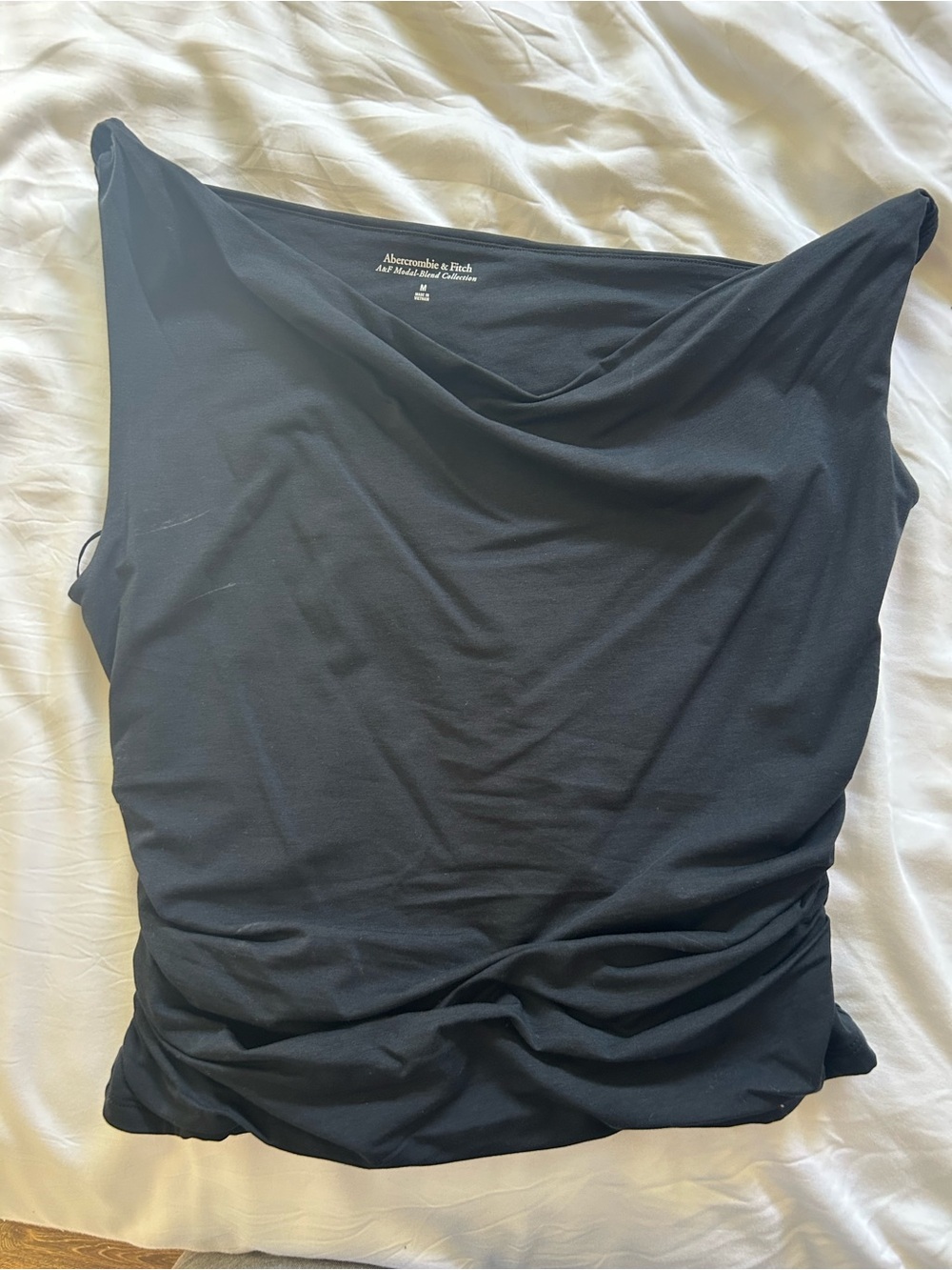 Abercrombie & Fitch Black Cowl Neck Women's Top